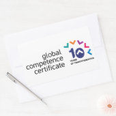GCC 10th Anniversayロゴステッカー！ 長方形シール (封筒)