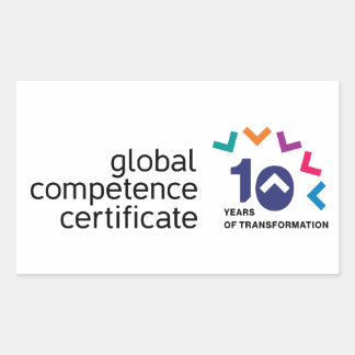 GCC 10th Anniversayロゴステッカー！ 長方形シール