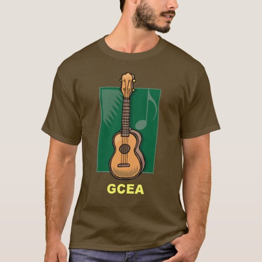 GCEA (ウクレレ) Tシャツ (正面)