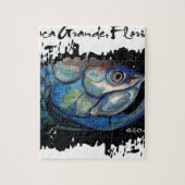 GCG Bocaのグランデ青いターポンの頭部 ジグソーパズル (縦)