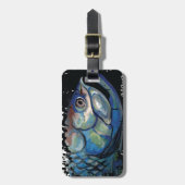 GCG Bocaのグランデ青いターポンの頭部 ラゲッジタグ (正面縦)