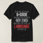 GCodeの2番目の言語 Tシャツ (デザイン正面)