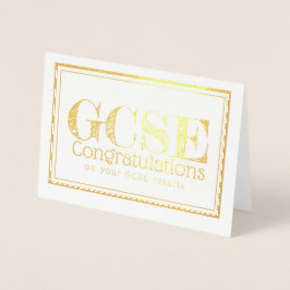 GCSE合格お祝いカード 箔カード