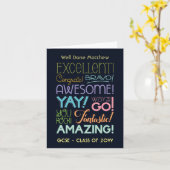 GCSE試験合格おめでとう!あなただけの特別な祝福 カード (黄色い花)