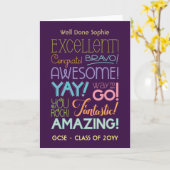 GCSE試験合格おめでとう！あなただけの特別な祝福 カード (黄色い花)