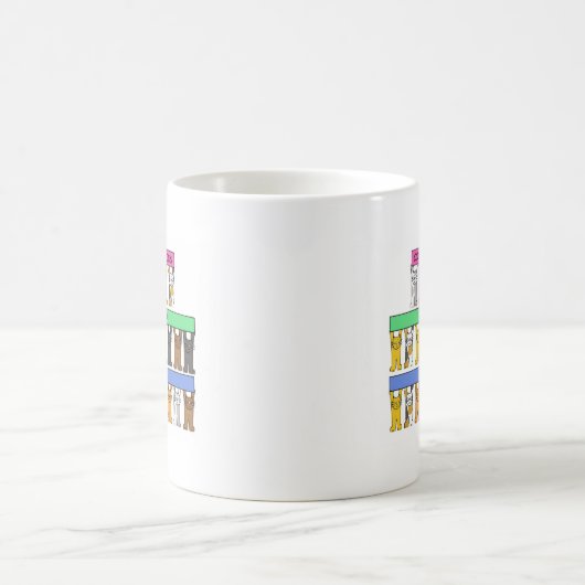 GCSEsの猫たち、おめでとうございます コーヒーマグカップ (中央)