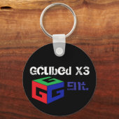 GCubedキーチェーン キーホルダー (正面)