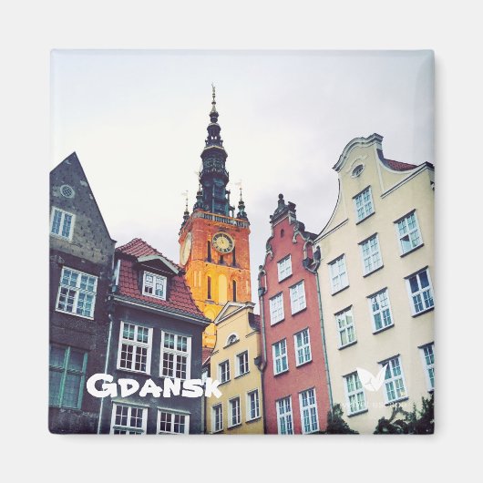 Gdansk，ポーランド – マグネットby Velvet Escape マグネット (正面)