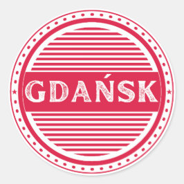 Gdansk City Pride Emblem – Polish Identity ラウンドシール