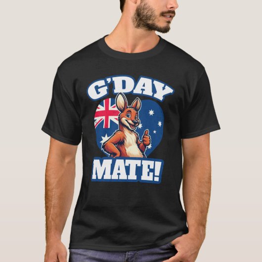 G'day Mateオーストラリアスラング Tシャツ (正面)