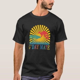 G'day Mateオーストラリア動物カンガルーAussie Sym Tシャツ