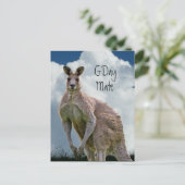 G'Day Mateカンガルーはがき ポストカード (スタンド正面)