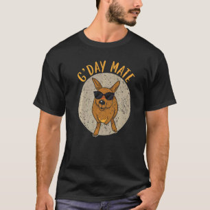 G'Day Mateカンガルー野生動物動物オーストラリア1 Tシャツ