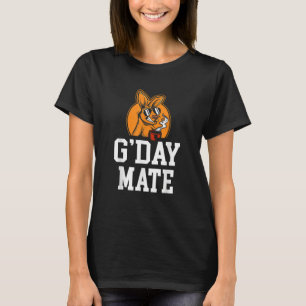 G'Day Mateカンガルー野生動物動物オーストラリア Tシャツ
