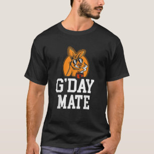 G'Day Mateカンガルー野生動物動物オーストラリア Tシャツ