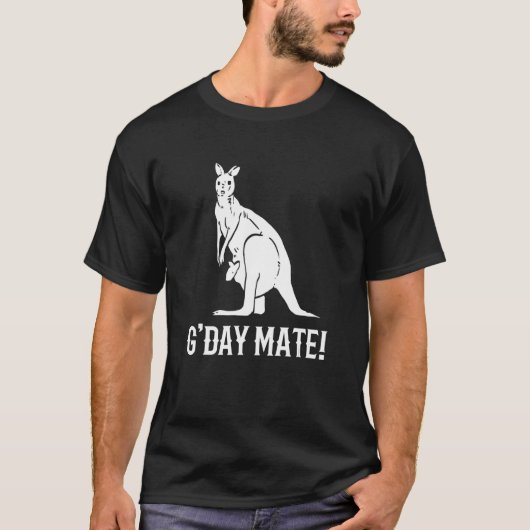 G'day Mateベストフレンズまたはバディ Tシャツ (正面)