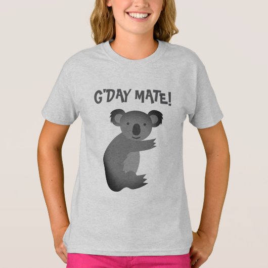 G'Day Mate オーストラリアのコアラのクマのTシャツ 子供用 Tシャツ (正面)