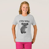 G'Day Mate オーストラリアのコアラのクマのTシャツ 子供用 Tシャツ (正面フル)