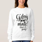 G'day Mate Aussie- Graphic Crewneck スウェットシャツ (正面)