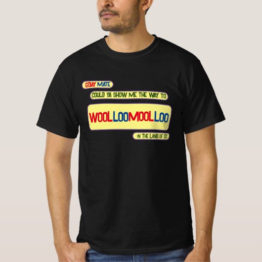 G'Day Mate Can Youデザイン Tシャツ (正面)