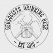 GDB標準B&Wロゴビニールステッカー シール (正面)