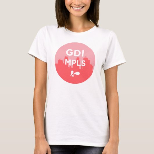 GDI MPLSロゴSlouchy Tee Tシャツ (正面)