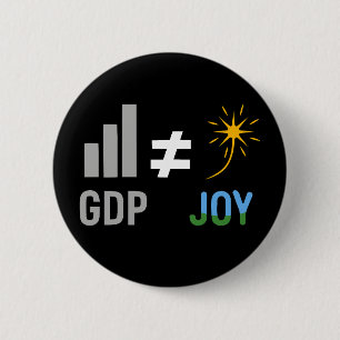 GDP ≠ JOY: 脱成長、反資本主義、エコポリティカ 缶バッジ