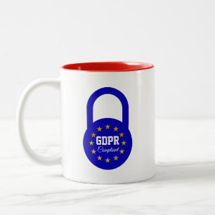 GDPRの迎合的な一般データの保護規則 ツートーンマグカップ