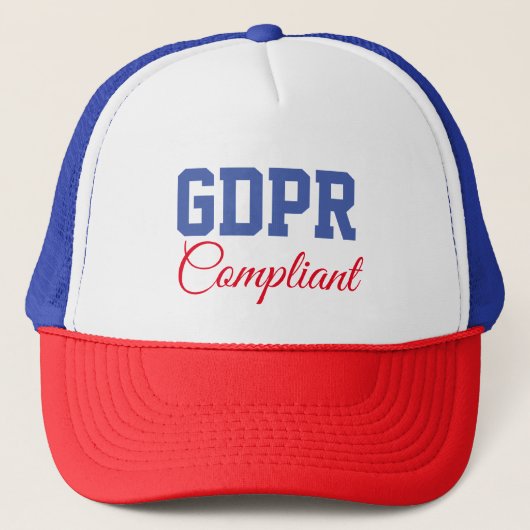 GDPRの迎合的な一般データの保護RegulationG キャップ (正面)