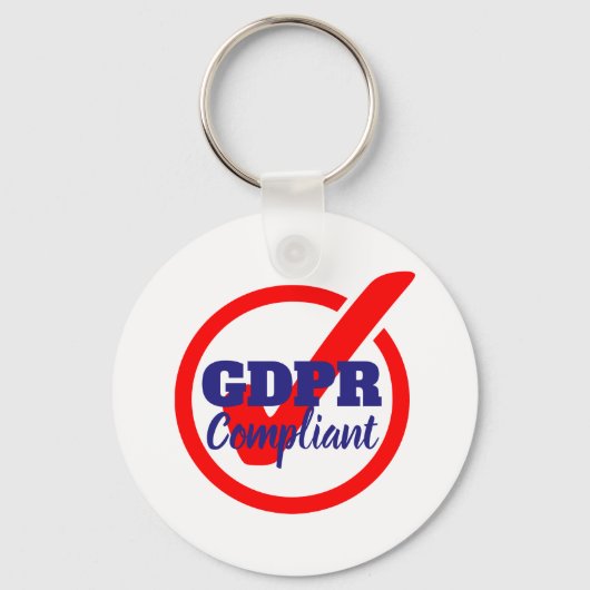 GDPR準拠の一般データ保護規則 キーホルダー (正面)