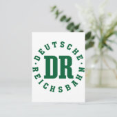 GDR/DDR Railway - Deutsche Reichsbahn Sign ポストカード (スタンド正面)