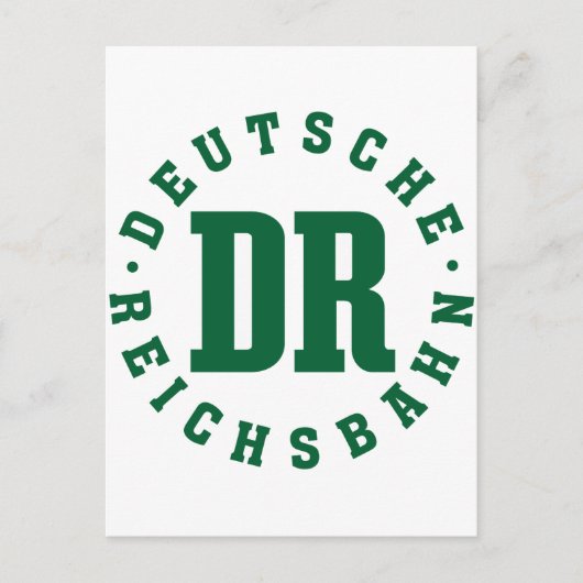 GDR/DDR Railway - Deutsche Reichsbahn Sign ポストカード (正面)