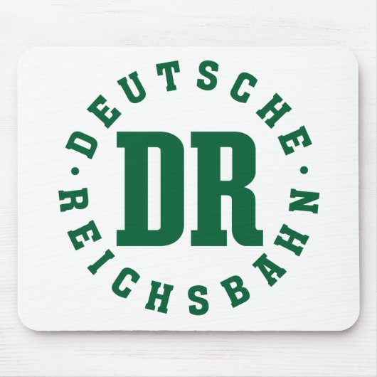 GDR / DDR Railway - Deutsche Reichsbahn Sign マウスパッド (正面)