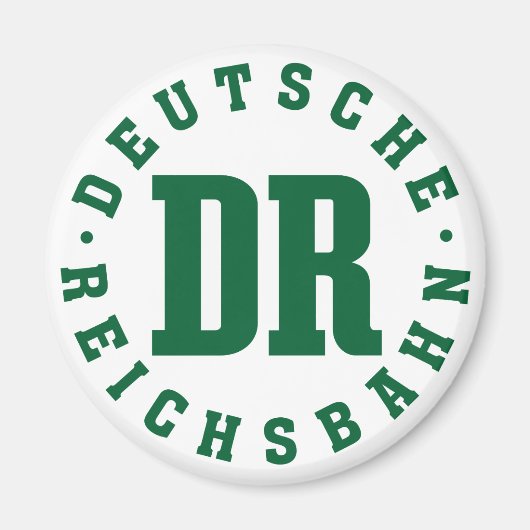 GDR / DDR Railway - Deutsche Reichsbahn Sign マグネット (正面)