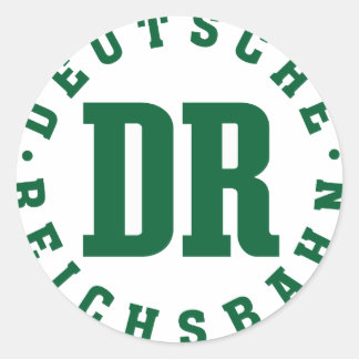 GDR / DDR Railway - Deutsche Reichsbahn Sign ラウンドシール