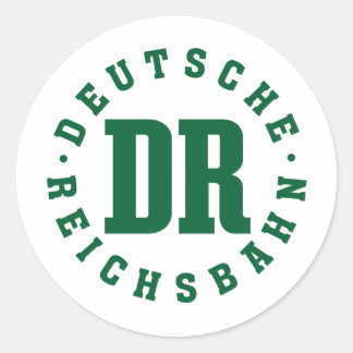 GDR / DDR Railway - Deutsche Reichsbahn Sign ラウンドシール