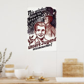 GDR Propaganda Poster Never shall they abuse our ポスター (キッチン)