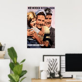 GDR Propaganda Poster We will live better with our ポスター (ホームオフィス)