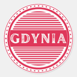 Gdynia City Pride Emblem – Polish Identity ラウンドシール
