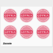 Gdynia City Pride Emblem – Polish Identity ラウンドシール (シート)