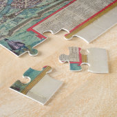 GEによる「Civitates Orbis Terrarum」からのローマの地図、 ジグソーパズル (側面)