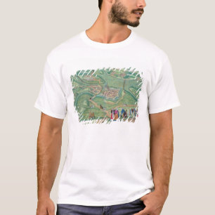 GEによる「Civitates Orbis Terrarum」からのRaabの地図、 Tシャツ