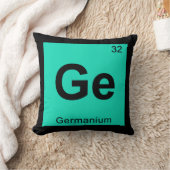 Ge - ゲルマニウム 化学 周期表 シンボル クッション (ブランケット)