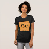 Ge - 幾何学 数学 化学 周期表 シンボル tシャツ (正面フル)