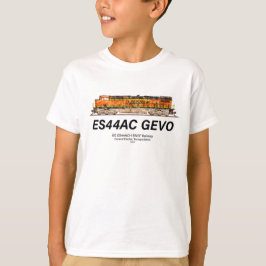 GE ES44AC GEVO機関車。BNSF貨物列車 Tシャツ