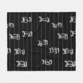 Ge’ez Numbers Illustration – Traditional Ethiopian フリースブランケット (正面(横))