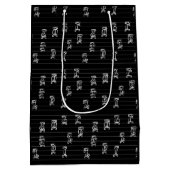 Ge’ez Numbers Illustration – Traditional Ethiopian ミディアムペーパーバッグ (裏面)