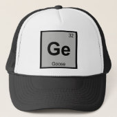 Ge - Goose Chemistry Periodic Table Symbol Bird キャップ (正面)