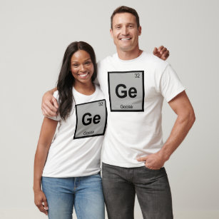 Ge - Goose Chemistry Periodic Table Symbol Bird Tシャツ