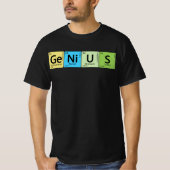 Ge-Ni-U-S Genius – 要素周期表要素t Tシャツ (正面)